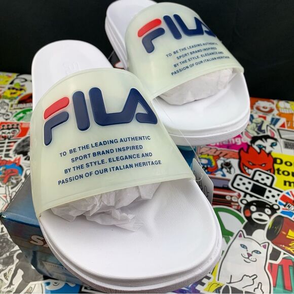 Fila Drifter Lux Clear Slides Size 10 Women's - Picture 4 of 11